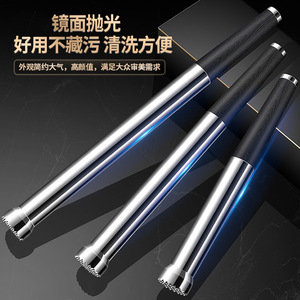 304 Stainless Steel Ice Popsicle Black Wood Shaker Juicer Lemon Squeegee Manual Fruit Juicer - Product Image 1