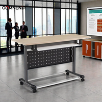 Bureau moderne à longue bande amovible Table de conférence simple pour ordinateur Tables de formation pliantes Chaises pour appartement