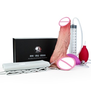 ORALSX Large Inflatable <b>Dildo</b> Ejaculating <b>Dildo</b> Inflatable Anal Plug Silicone Penis Artificial Penis for Women Masturbate - Product Image 3