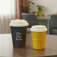 New Design Paper Coffee Cup Disposable Paper Cup with Lids