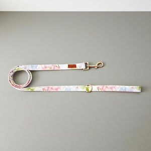 Collier pour chien en coton doux imprimé de fleurs, taille S, élégant, moderne, personnalisé, accessoire pour animaux de compagnie durable - Product Image 5