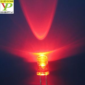 5 mét vòng màu đỏ rõ ràng Ống Kính <span class=keywords><strong>LED</strong></span> đèn dài chân đèn 0.06 Wát điện ánh sáng phát ra điốt Đỏ 3000-12000mcd với nước rõ ràng ống kính - Product Image 5