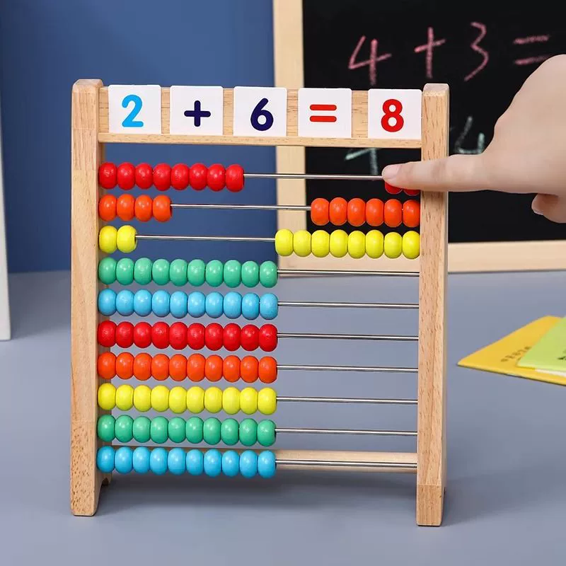 Buxibo Houten Telraam Kinder Speelgoed Rekenrek Educatief Spelen