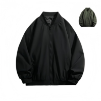 Veste décontractée pour homme sur mesure en gros, veste coupe-vent tendance automne-hiver, veste bomber de baseball grande taille
