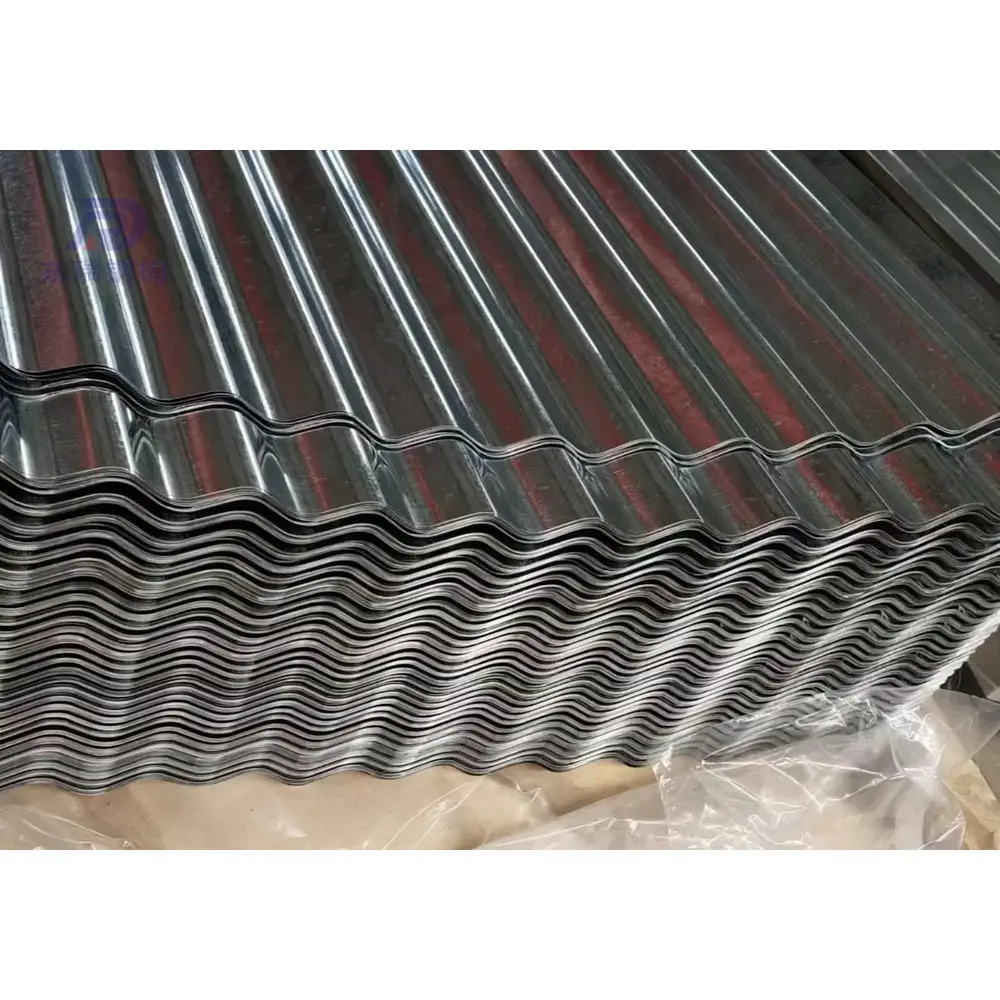 Harga terjangkau bahan besi lembaran atap baja galvanis bergelombang
