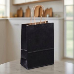 Small Square Bottom Kraft Paper <b>Bags</b> for Business for Grocery and Restaurant Use Christmas Design in Lahore Pakistan - Product Image 3