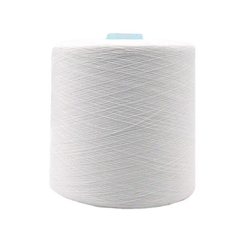 Raw White OE Ring Spun Open End Weaving Knitting MC 2/40 30/2 42/2 30S 32S 45S 40/2 20/1 60/1 40/1 30/1 100% Spun Polyester Yarn