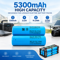 Batterie lithium-ion rechargeable haute capacité 21700 INR21700-53G1 5300mAh pour appareils électroniques portables