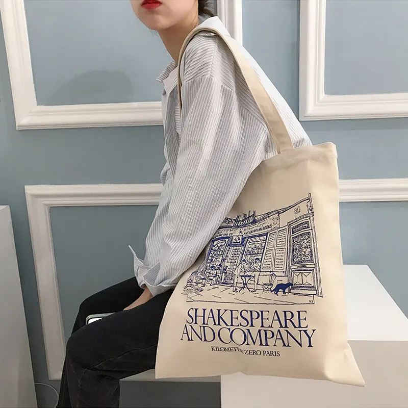Frauen Leinwand Umhängetasche Shakespeare Print Damen Einkaufstaschen Baumwoll tuch Stoff Lebensmittel Handtaschen Einkaufstasche Bücher Tasche