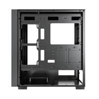 Boîtier d'ordinateur vertical en acier E-ATX transfrontalier sans panneau latéral, avec refroidissement liquide 360 mm, grand serveur X99 double processeur