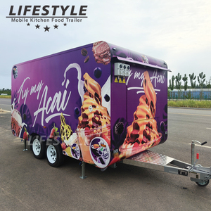 Remolque de Comida Trailer Para comidas rapidas ăn xe di động thanh Icecream bánh pizza thực phẩm Xe tải đầy đủ trang bị nhà hàng - Product Image 1