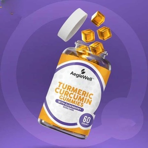 Nhà máy tùy chỉnh Vegan Gummy bổ sung CURCUMIN NGHỆ gừng Gummies cho chất chống oxy hóa và não tăng cường - Product Image 5