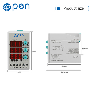 מעל תחת ממסר בקרת מתח עם <span class=keywords><strong>3</strong></span> x3 ספרות הוביל הגנה רצף ac220v תלת פאזה - Product Image 3