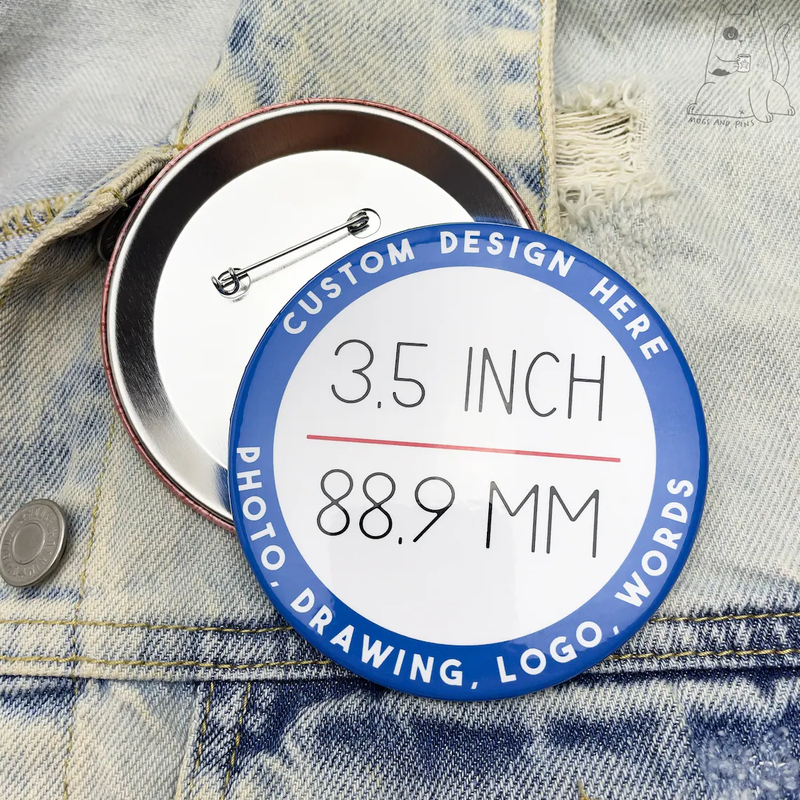 Custom Plastic Name Badge with Safe