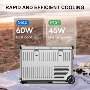 Congélateur et réfrigérateur mobile Tiefu A40/50 à double zone 12V, mini-réfrigérateur compact en alliage d'aluminium-magnésium pour le camping et les activités de plein air - Product Image 6