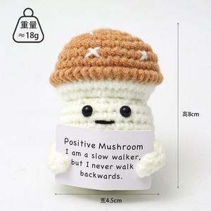 Amigurumi positivo uncinetto uncinetto supporto emotivo <span class=keywords><strong>regalo</strong></span> portachiavi simpatico animale <span class=keywords><strong>regalo</strong></span> <span class=keywords><strong>regalo</strong></span> di <span class=keywords><strong>natale</strong></span> decorazione da scrivania - Product Image 3