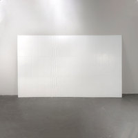 Panneau mural de douche moderne en marbre blanc de 10 "* 20", culture verticale lisse, étanche pour salle de bain, hôtel et chambre à coucher