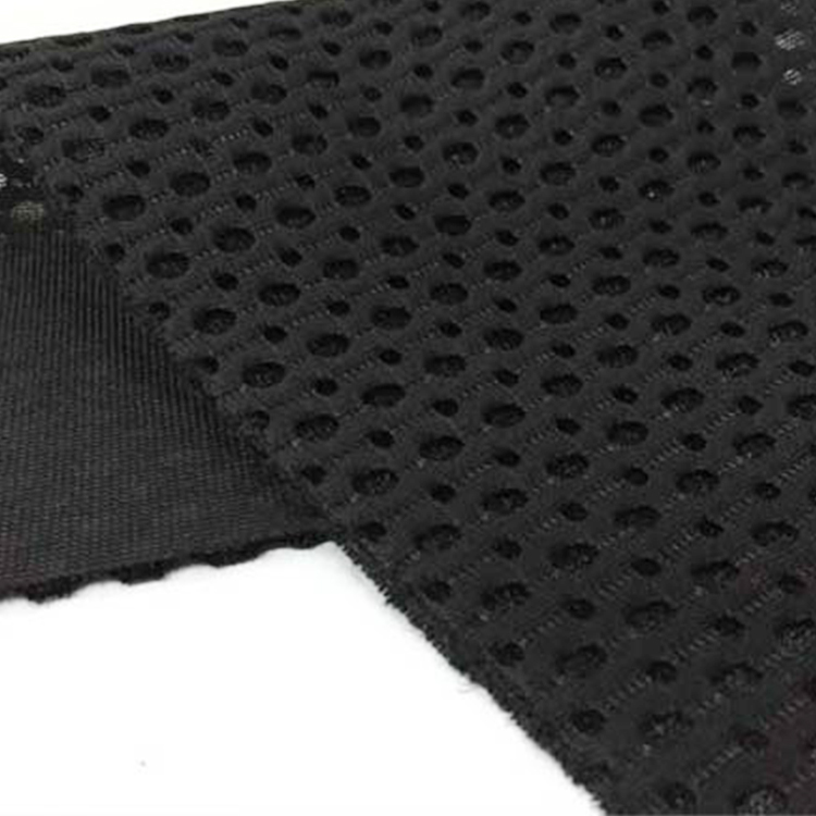 3Dエアサンドイッチメッシュ生地 卸売 360GSM 黒 二穴サイズ
