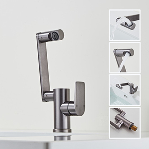 Yuson Ysa60-serie Aluminiumlegering Moderne Stijl Enkele Handgreep Één Gat Bak Kraan Mengkraan - Product Image 4