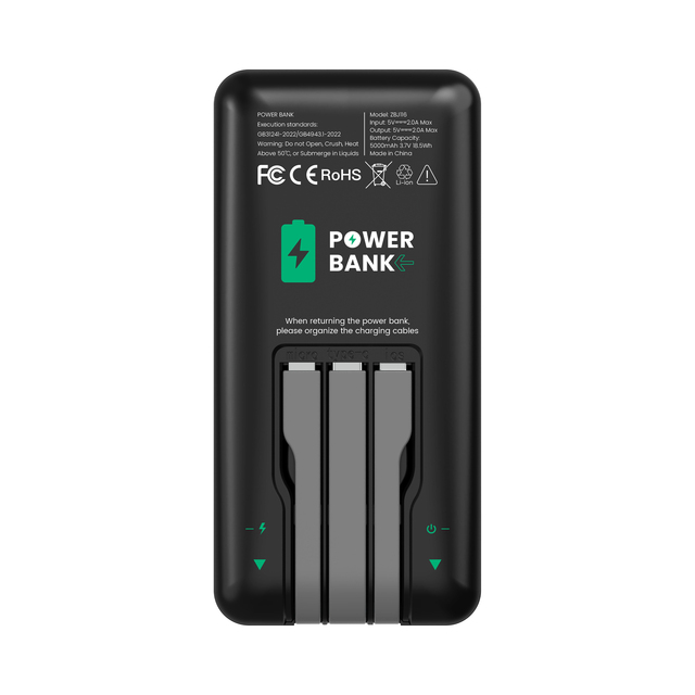 6000mah New Innovative Products Power Bank Multi-line Charging Mobile Phone External Battery Shared Power Bank
