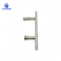 Poignée de porte de douche en acier inoxydable avec barre de traction en verre durable pour cabines de douche modernes