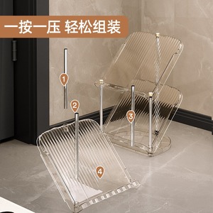 Multi Layer Shoe Rack Transparent Tilted Design Space Saving Standing Type For Entryway Storage - Product Image 3