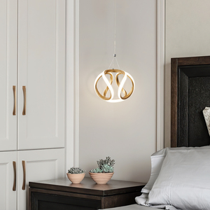 Đèn Treo LED Tích Hợp <span class=keywords><strong>Mini</strong></span> Đèn Chùm Nhôm Sprial Độc Đáo Cho Phòng Khách - Product Image 2