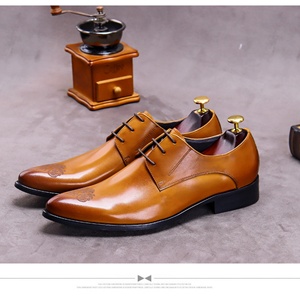 Zapatos de Vestir de Cuero para Hombre, Cerrados, Sin Cordones, Impermeables, para Oficina y Carrera, Venta al Por Mayor - Product Image 3