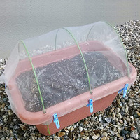 Panneaux en maille anti-insectes blancs personnalisés, longueur et largeur sur mesure, découpe sur mesure - Housse de protection pour plantes fournie