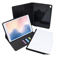 Étui pour iPad en cuir PU + toile, impression par transfert thermique durable, pour modèles iPad, housse de tablette personnalisée, cadeau DIY