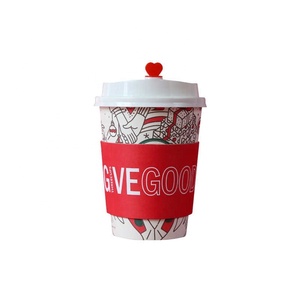 Vaso de Papel de Doble Pared con Logotipo Personalizado, Bajo MOQ, para Café y Bebidas Calientes, Ecológico, Grueso, Rojo, Personalización Rápida - Product Image 1