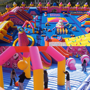 Large Amusement Park <b>Inflatable</b> Commercial Playground Obstacle Course Theme Sport <b>Game</b> House Large Trampoline Park <b>Inflatable</b> Tr - Product Image 4