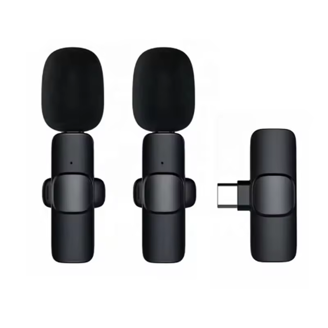 N45 Mini Noise Reduction Podcast Wireless Lapel Microphone Live Stream K9 Type C Lavalier Mic Phone for iphone for Android Phone