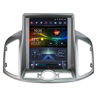 CARUPEZ Radio de Auto con Pantalla Táctil LCD IPS de 9.7 Pulgadas, Transmisor FM, Android Auto, GPS, CarPlay, USB, AC para Chevrolet Capativa 2011-2017