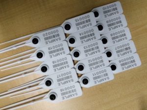 Asialock 250mm kéo chặt chẽ an ninh Con dấu nhựa đánh số giả mạo thẻ cho an toàn đóng gói và lưu trữ - Product Image 6