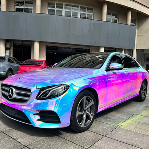 Film adhésif pour voiture 1,52*18M, chrome arc-en-ciel blanc, vinyle de covering auto changeant de couleur, haute qualité - Product Image 1