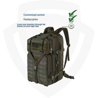 DoubleSafe Nouveau design Voyage en plein air 36-56L Imperméable Oxford Polyester Doublure Durable Sac à dos tactique