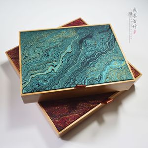 Bamboo Gift Box Rectangle Customizable Tea Wine Storage Packaging For Festival With Foam Insert - Product Image 4