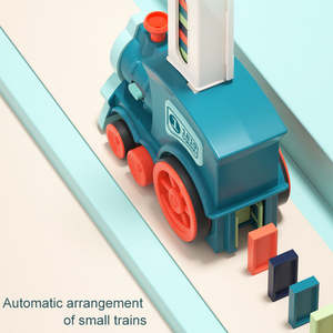 <span class=keywords><strong>Jeu</strong></span> de bricolage éducatif en plastique de haute qualité, pose automatique de blocs de dominos, <span class=keywords><strong>train</strong></span> de dominos - Product Image 5