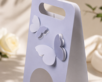 Scatola Pieghevole in Cartone Rigido con Finestra, Ritaglio a Farfalla, Laminazione Opaca Eco-Friendly, Logo Personalizzato, Confezione Regalo in Materiali Riciclati