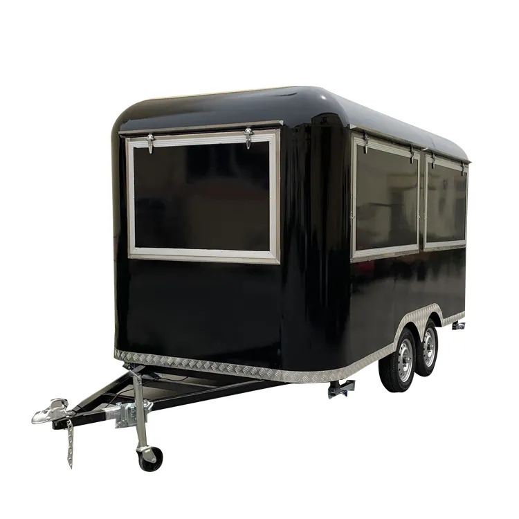 Eletro china carrinho de alimentos móvel caminhão fechado para venda equipamento para kiosk de alimentos
