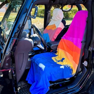 Großhandel schnell trocknender sandfreier individuell bedruckter Mikrofaser-Schwimmbad Sommer Autositzhandtuch - Product Image 2