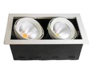 Fábrica de alta calidad AR111 18W * 3 21W * 3 27W * 3 cabezas triples Downlights lámpara de luz led para iluminación de rejilla de proyectos DALI downlight - Product Image 6