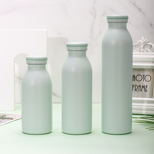 Stainless Steel Tumbler 304 Double Wall Vacuum Insulated Round Travel Bottle Mint Green Peach Pink Moonlight Blue Ivory White - Product Image 2