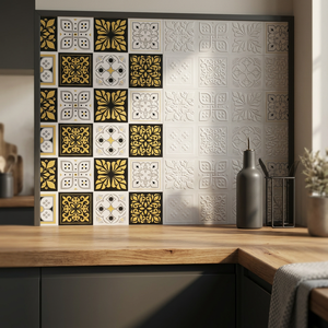Carreaux muraux en céramique 300x600mm, géométrie triangulaire, brillants et vibrants, antibactériens, pour salle de bain et décoration intérieure de centres commerciaux en porcelaine - Product Image 2