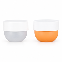 Vente en gros de pots en PP personnalisés de grande capacité pour crème pour le visage, 30/50/75/100/150/200/300/500g, pots en plastique à paroi simple