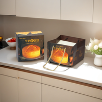 Petite boîte cadeau en papier pour gâteau, conçue sur mesure, avec sac en papier pour desserts et produits de boulangerie