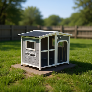 Casa de Plástico para Mascotas, Jaula para Perros, Grande, Resistente para Exteriores, Diseño Moderno, Forma Rectangular, Uso en Todas las Estaciones - Product Image 2