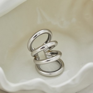 Pendientes geométricos europeos y americanos de titanio sin perforación, tipo barra, que no se desvanecen. Gancho para la oreja de acero inoxidable. - Product Image 6