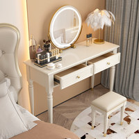 Table de maquillage et de coiffage en bois massif de style américain moderne et minimaliste, luxe léger, pour petit appartement HY-1512